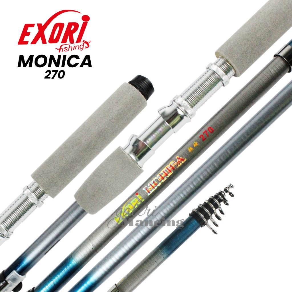 Joran Teleskopik Exori Monica 150 s/d 3612 | Carbon Rod | Galeri Mancing