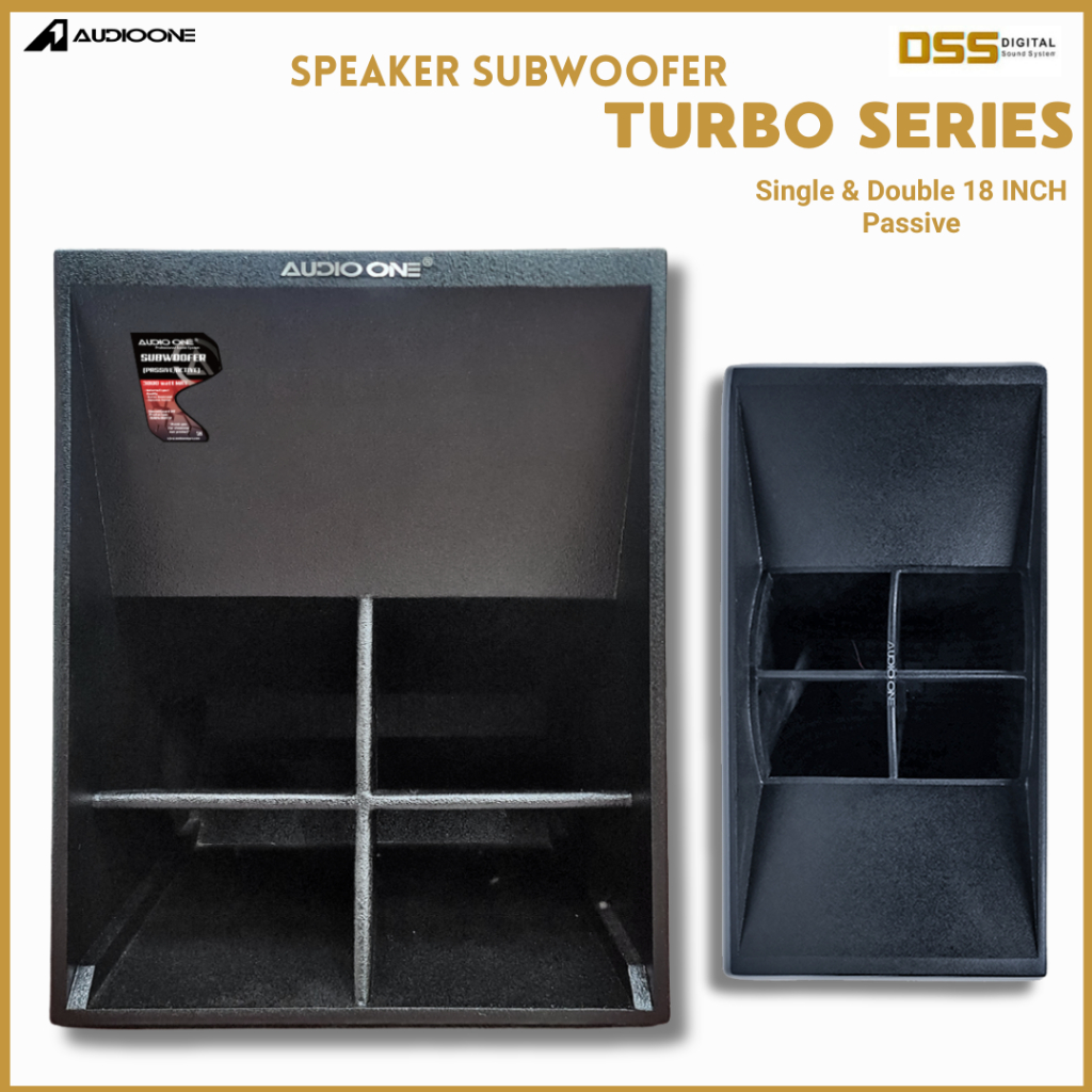 Subwoofer 18 Inch  Pasif AUDIO ONE TURBO 118 Speaker Super Bass Sound system lapangan DSS