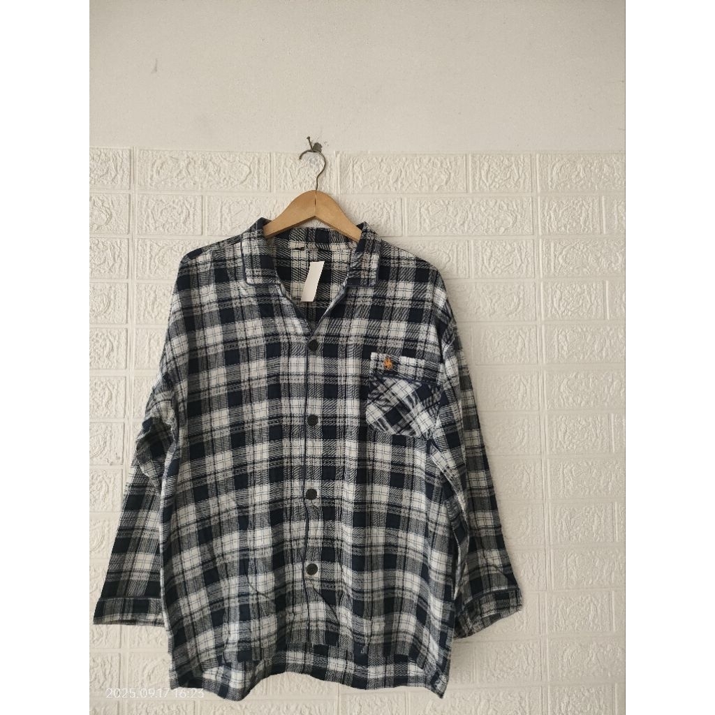 kemeja flanel brand polo original