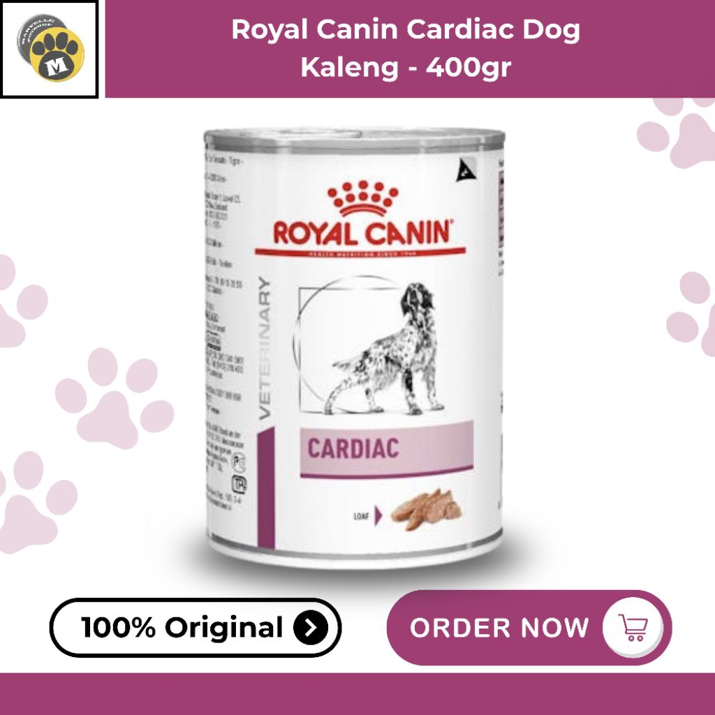 Royal Canin RC Dog Cardiac Loaf Kaleng 400 g – Rendah Sodium, L-Carnitine & Omega 3 untuk Jantung