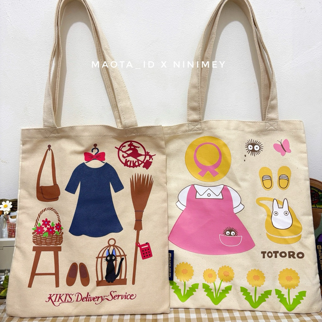 Totebag Studio Ghibli / Totebag Totoro / Totebag Jiji / Totebag Kiki / Shoulder Bag Studio Ghibli / 
