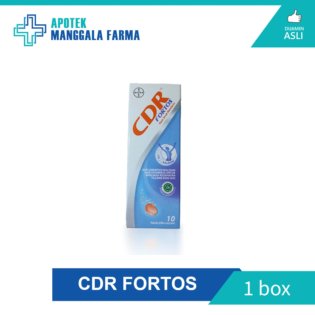 CDR Fortos Suplemen Kalsium 10 Tablet / CDR Fortos