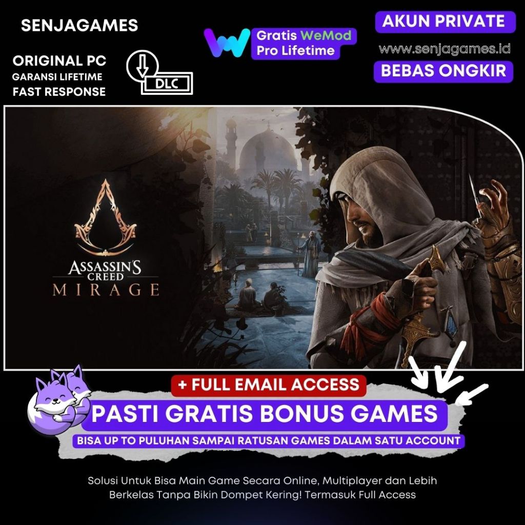 [Akun Private] Assassin's Creed Mirage Ubisoft Original Ubisoft PC Games