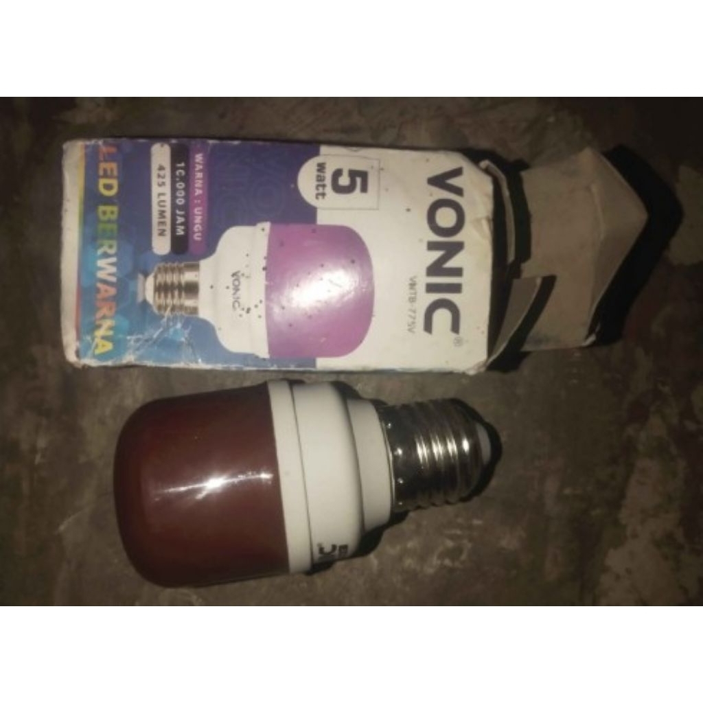 LAMPU LED WARNA ungu 5Watt