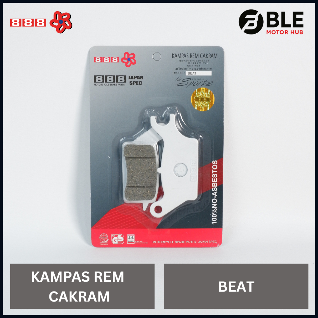 888 Kampas Rem Cakram Beat | Discpad | BLE Motor Hub