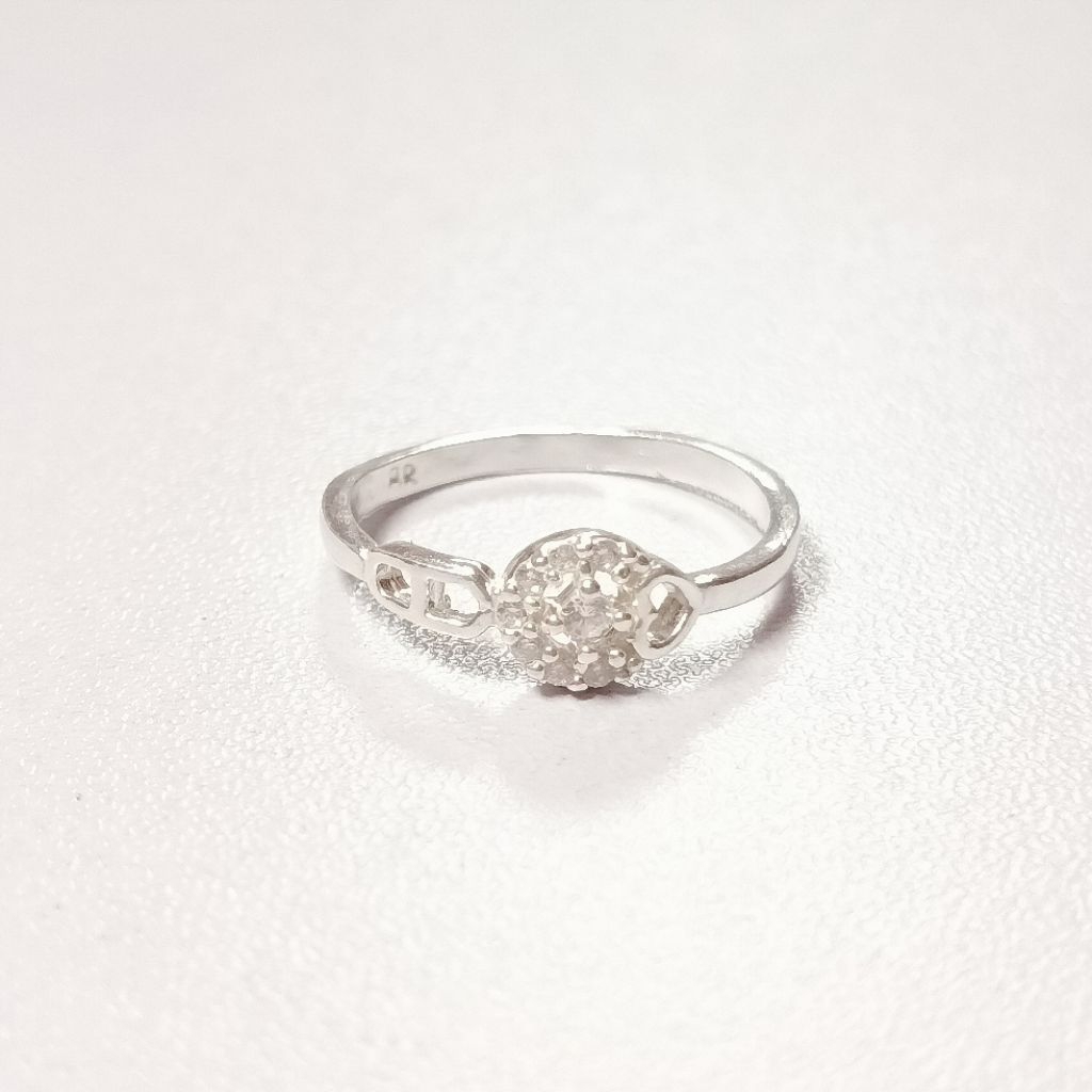 Cincin Wanita Perak Asli Silver 99/925 Lapis Emas Putih/Cincin Perak Terbaru/Cincin Wanita/Cincin Pe