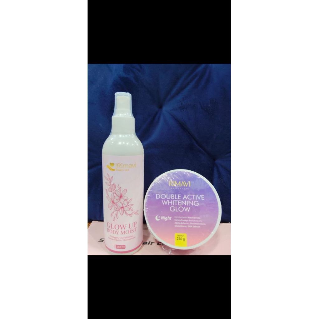 Hb whitening glow ungu mlm+ glow up body mois