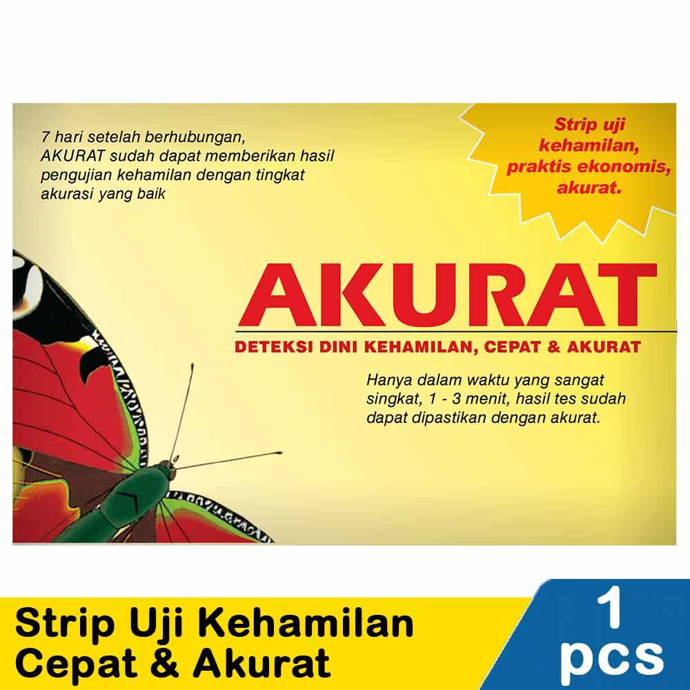 AKURAT - Test Pack Strip Alat Uji Kehamilan - 1 Pcs (Test Kit / Testpek)