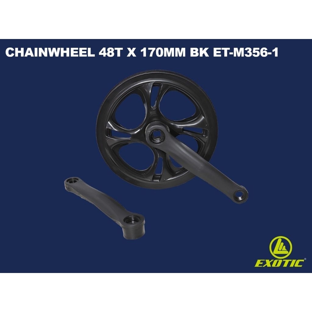 CRANK SINGLE 48T ATAU 52T EXOTIC