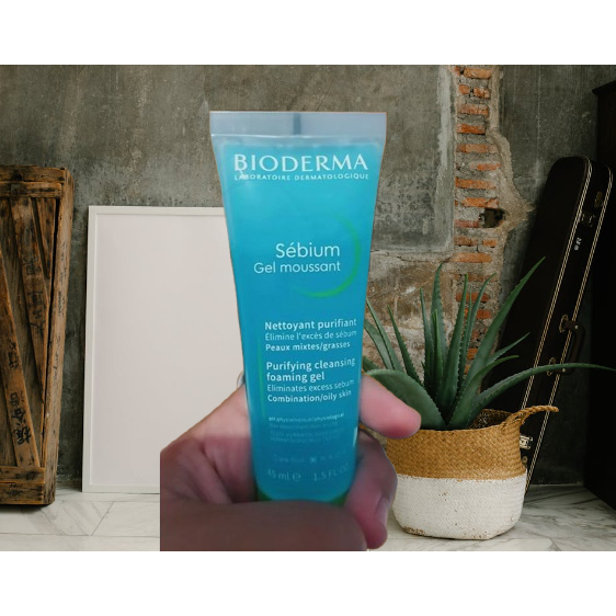 PROMO Bioderma Sebium Gel Moussant 45 ml Purifying Cleansing Foaming Gel 45ml 45 ml Pembersih Perawa