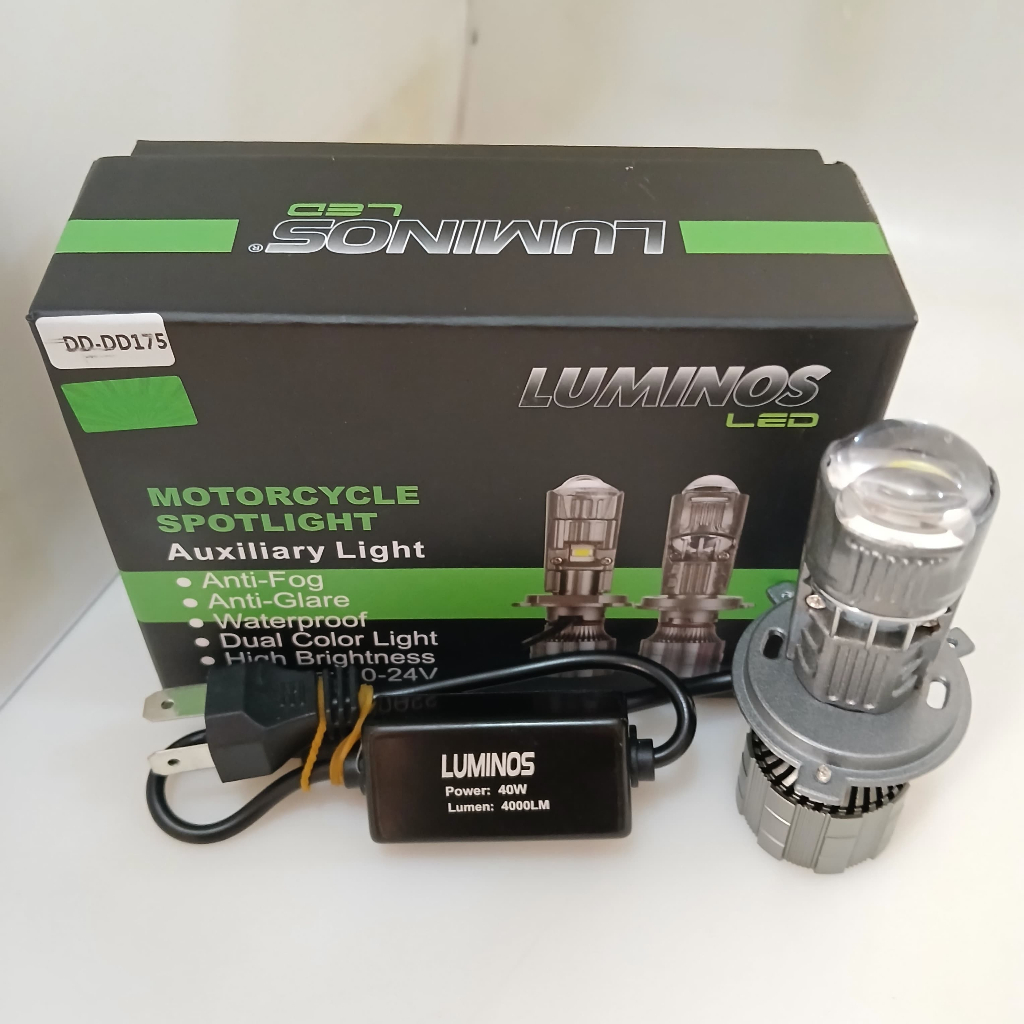 Lampu LED Mini Projector H4 RHD Motor Mobil LUMINOS DD175
