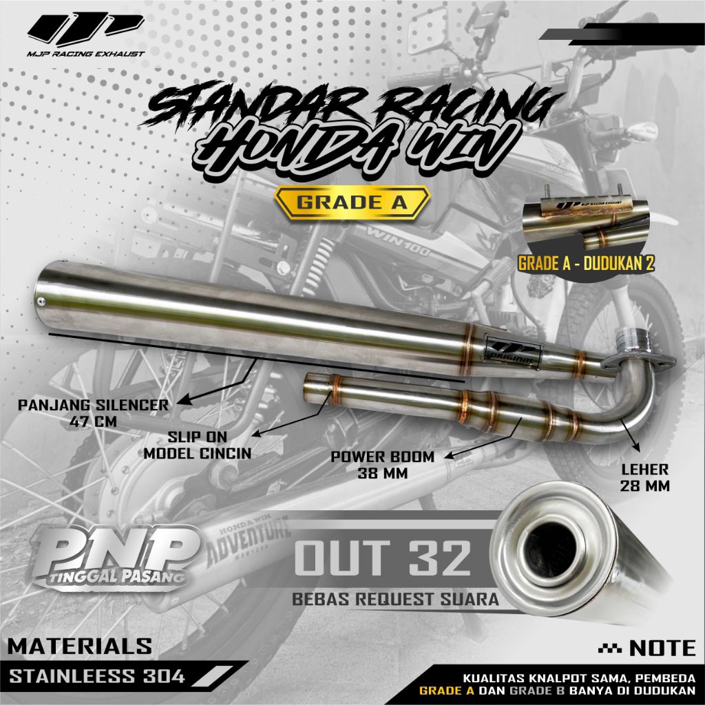 KNALPOT HONDA WIN 100 STD RACING