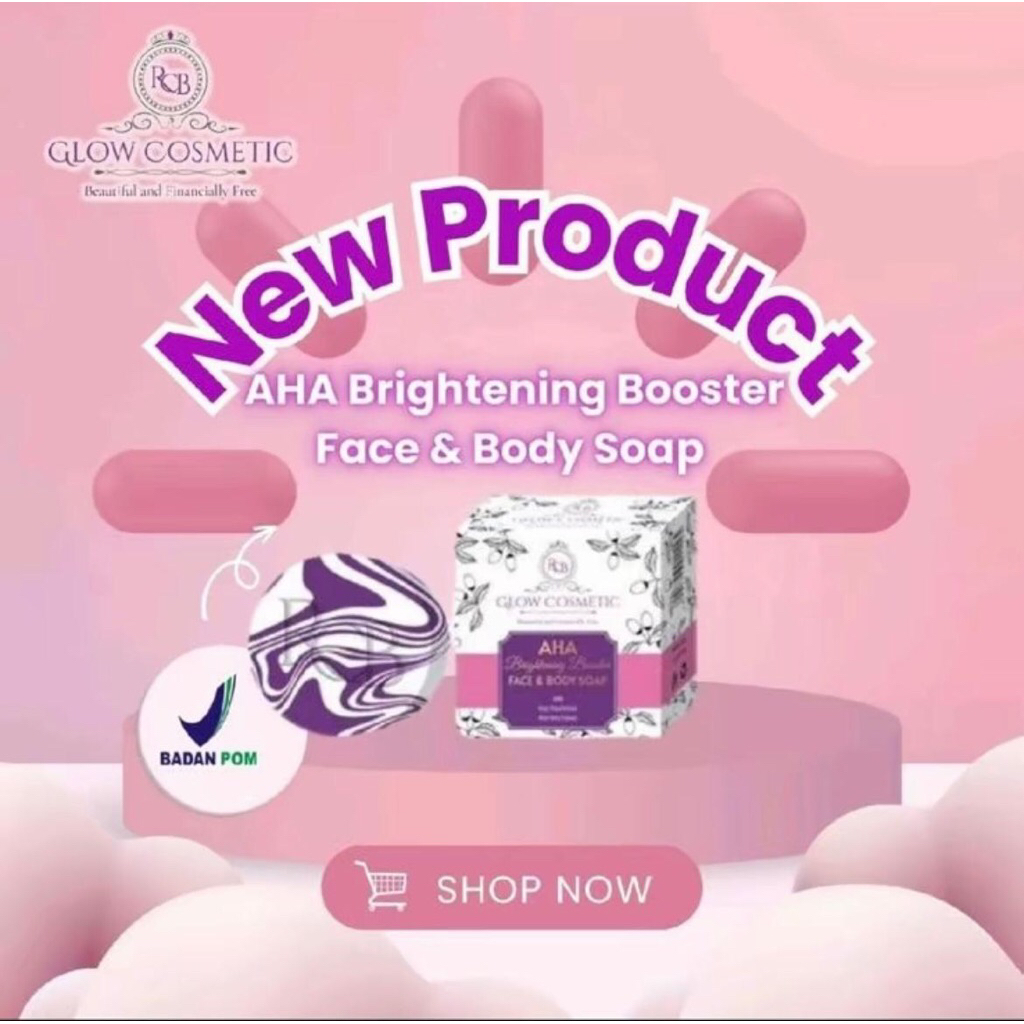 Sabun batang RCB GLOW COSMETIC pemutih badan dan wajah(COD)
