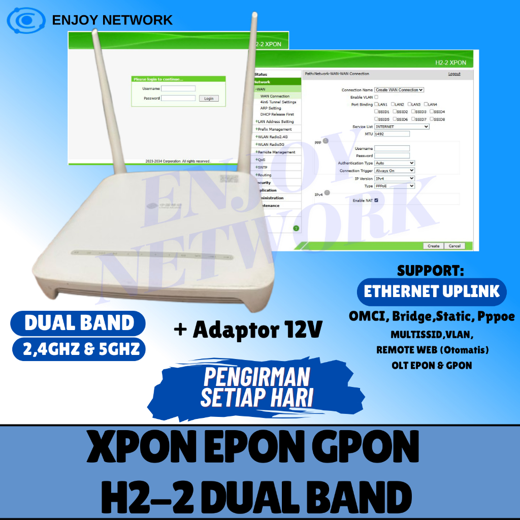 XPON DUAL BAND EPON-GPON H2-2 OMCI