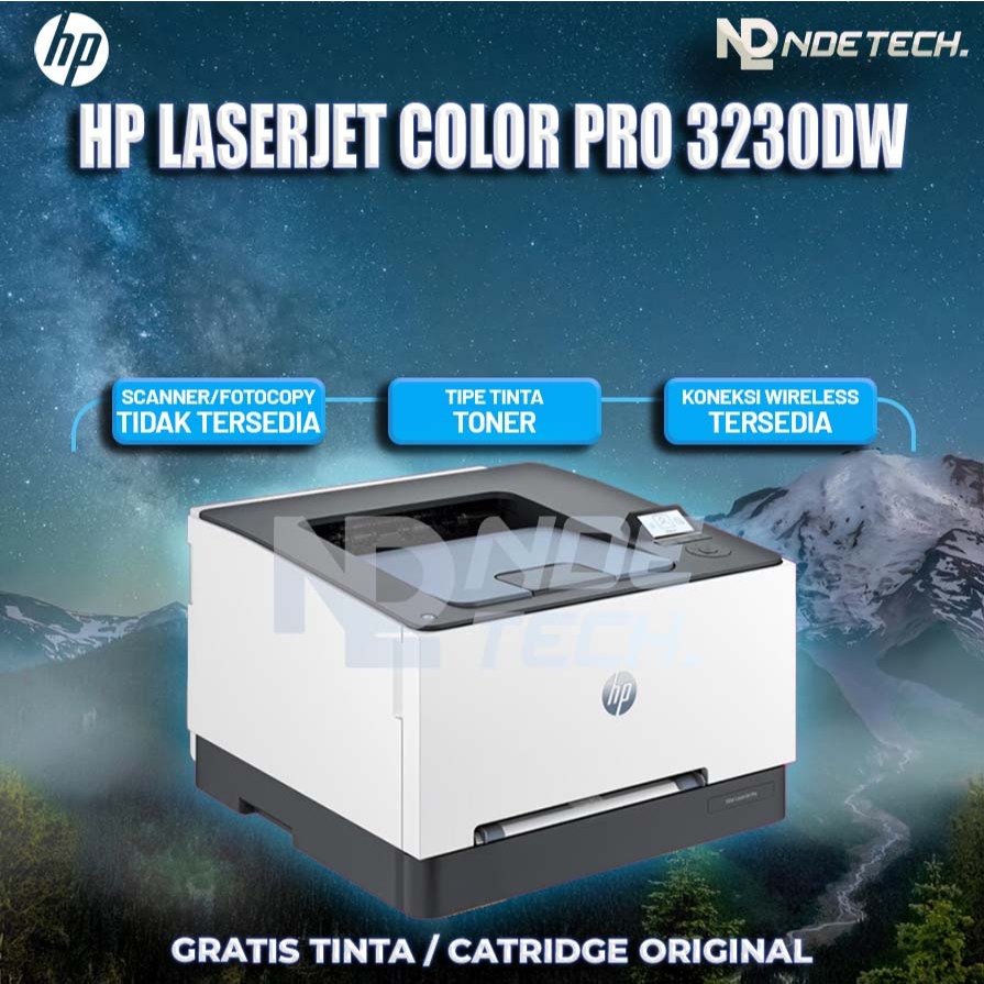 Printer HP Laserjet Color Pro 3230dw - Free Tinta Original