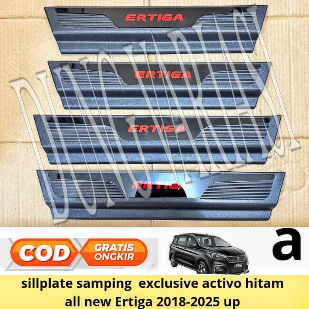 sillplate samping Suzuki Ertiga 2018 2020 2021 2022 2024 2025 Hitam Exclusive Activo