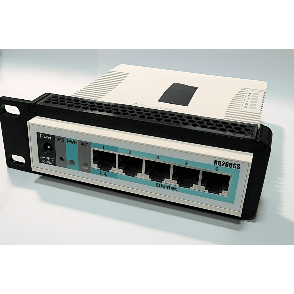 Rackmount Bracket Mikrotik RB260GS | Adapter Mounting Router Mikrotik RB260GS