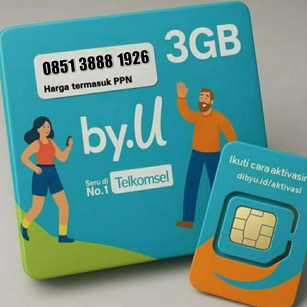 TELKOMSEL BYU NOMOR CANTIK SERI TAHUN 1926 1933 1912 1917