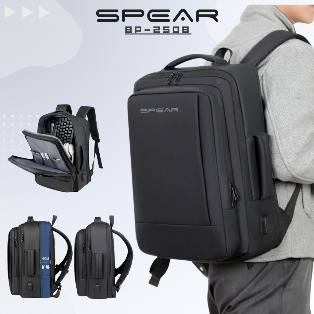 new spear backpack tas ransel laptop jumbo expanding pria golden tas traveling ransel usb waterproof