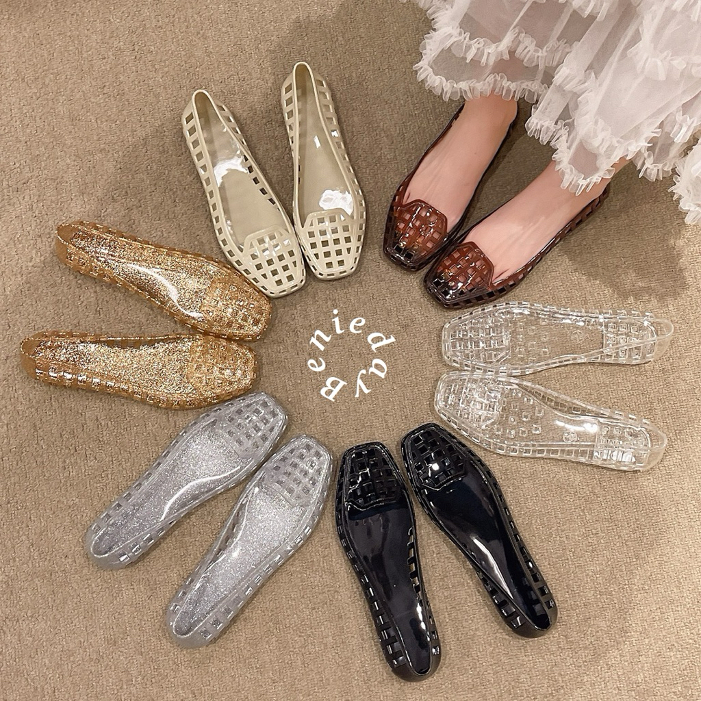 BenieDay - Clarissa Flat Shoes Jelly / Sepatu Jelly Wanita