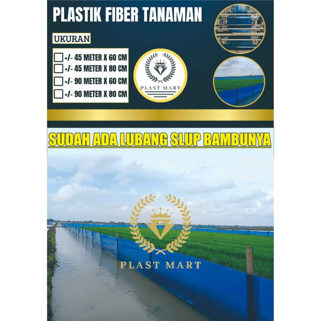PLASTIK FIBER SAWAH PANJANG SAMPAI +/- 90 METER / PLASTIK PAGAR SAWAH / PLASTIK PINIAN / PLASTIK
