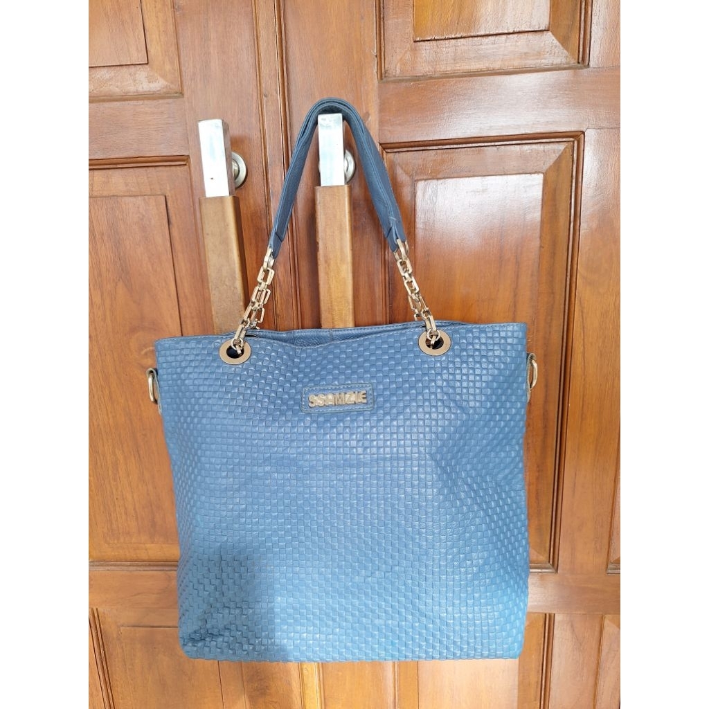 Tas Preloved Tote Ssamzie Blue Kulas