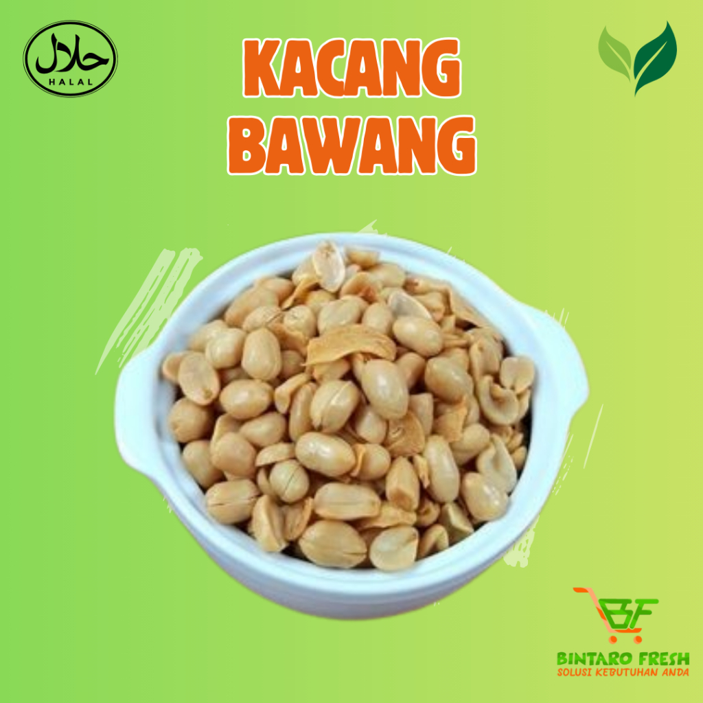 Kacang Bawang Ashoka Goreng Gurih Renyah 500 Gr/ Kacang bawang super ashoka
