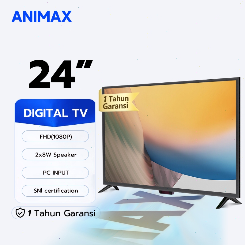 Animax TV LED 24 inch TV Digital Televisi