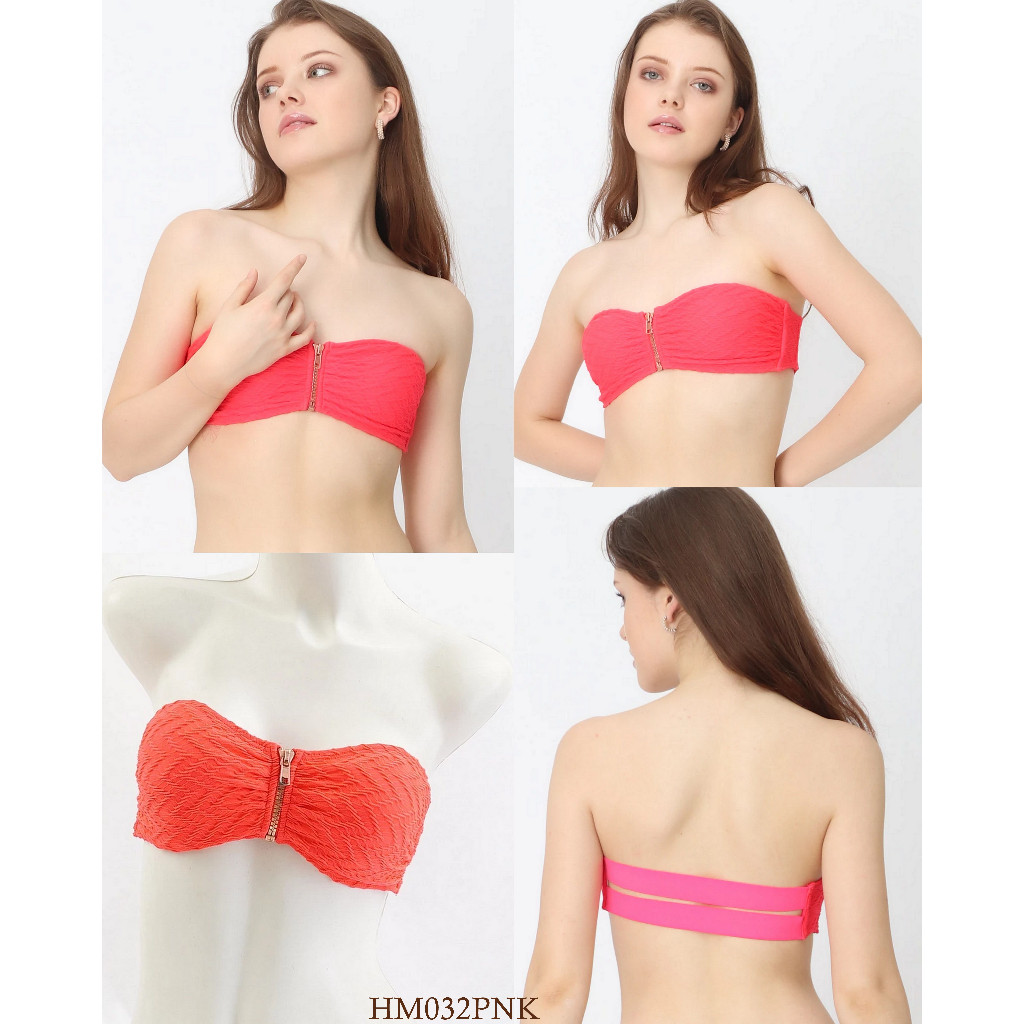 Bra Wanita Tanpa Kawat Strapless Wireless Swedia 32B s/d 36C Busa Tipis Half Cup Pakaian Dalam HM023