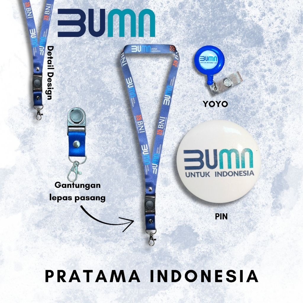 Tali id card / Lanyard BNI BUMN READY