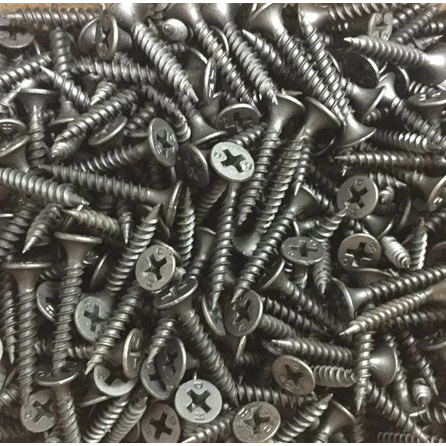 1000 Pcs Skrup Sekrup Paku Mur Gypsum 3 Cm Sekrup Hitam Sambung Kayu Stainles Sekrup Kayu