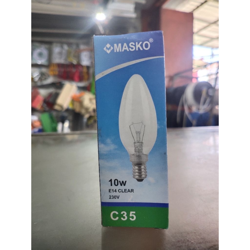 LAMPU CANDLE E14 MASKO CLEAR 10W