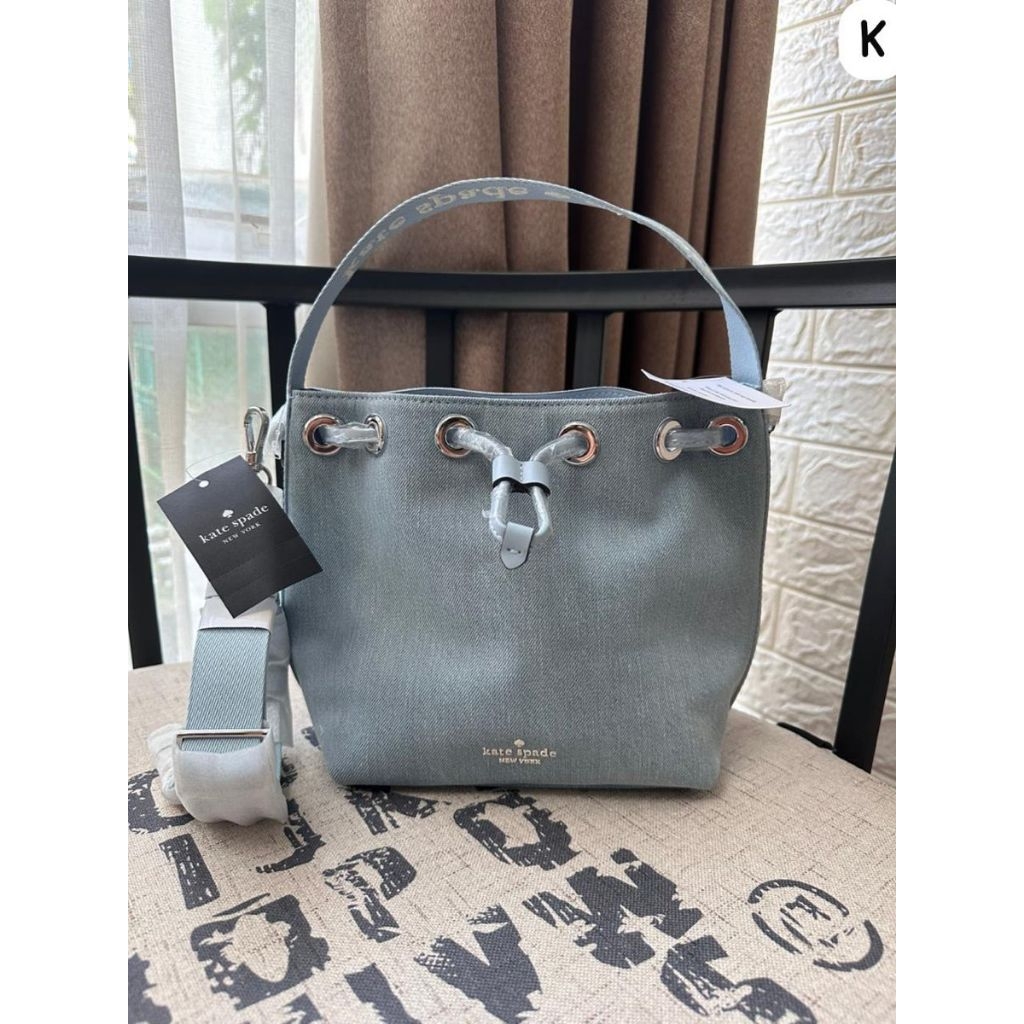 ks bag bucket kip canvas denim blue
