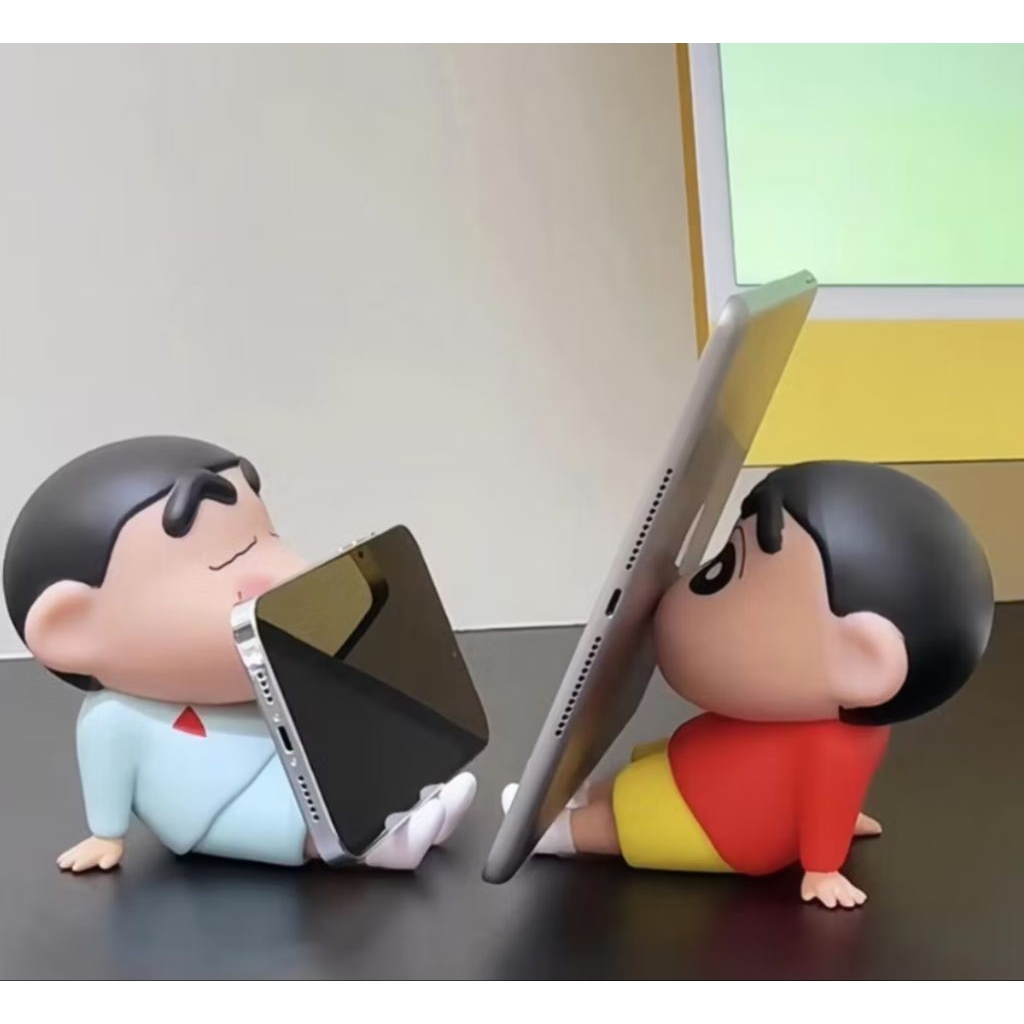 Holder Hp Lazy Sinchan Ornamen Shincan Santai Lucu Dudukan Handphone Motif Karakter l stand HP sinch