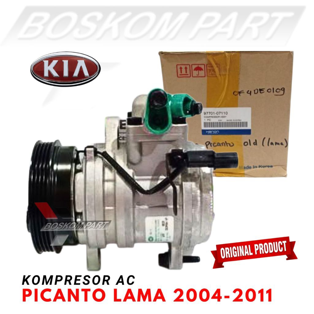 Kompresor Ac Kia Picanto Lama Old 2004-2011 Picanto Lama Original
