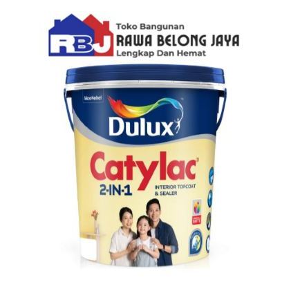 Cat Dulux Catylac 2in1 25kg PAIL  - WHITE (Warna Readymix)