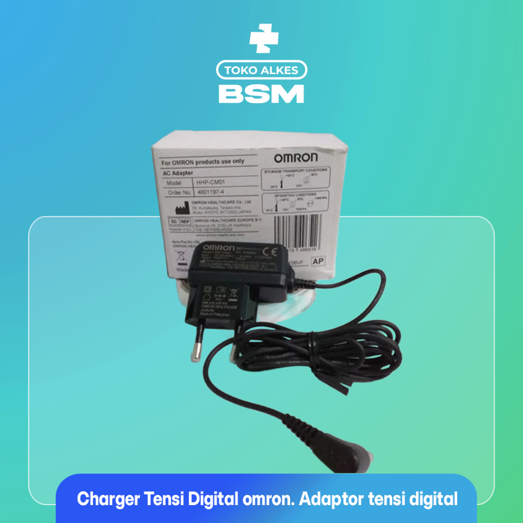 BSM - Charger Tensi Digital omron. Adaptor tensi digital