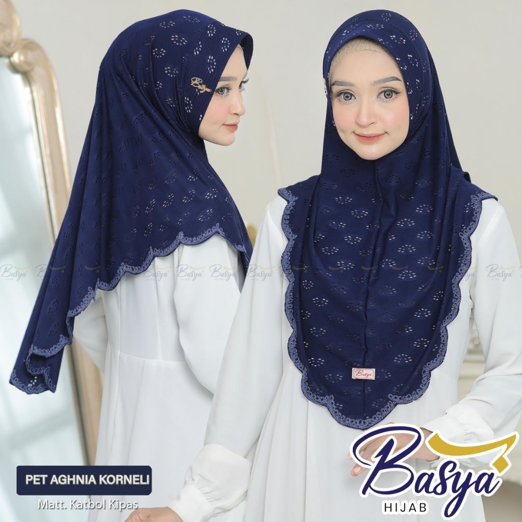 ** Basya Hijab ** Hijab Pet Aghnia Kipas Korneli Original Basya Hijab