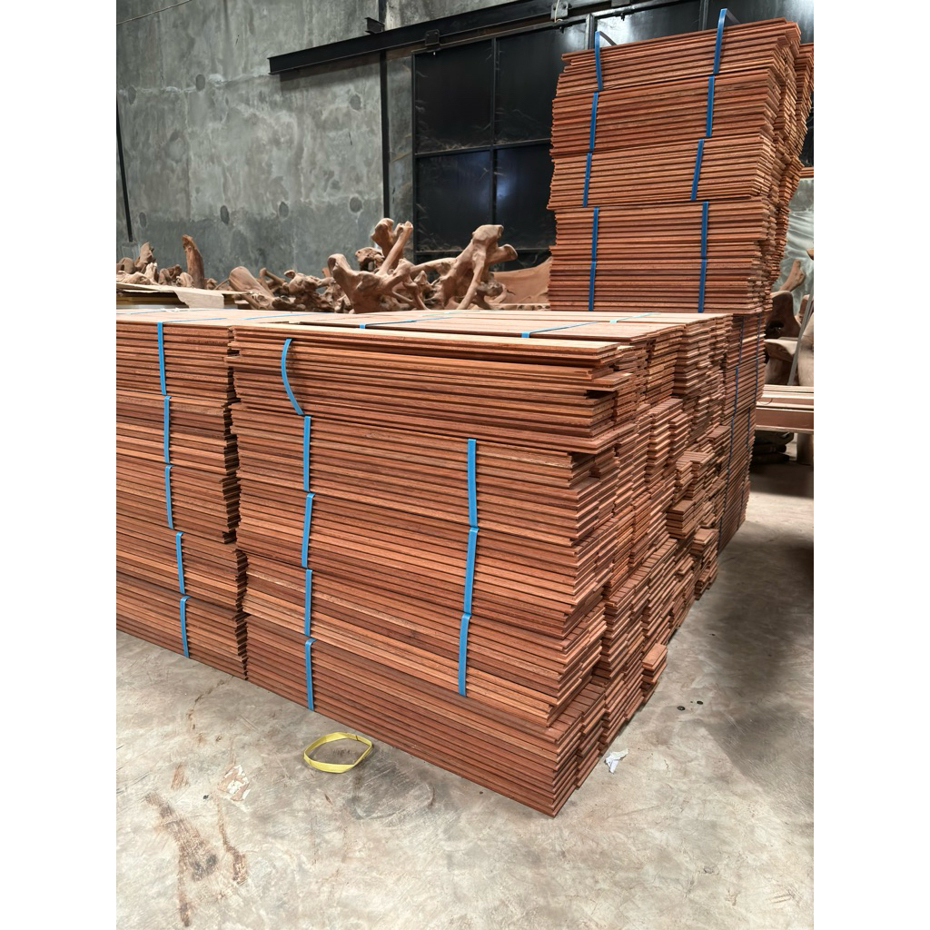 Flooring Solid Merbau 60cm 75cm 90cm - Kayu Merbau 100% Asli