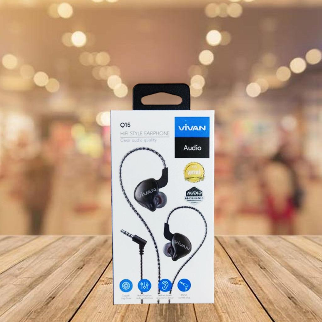 Earphone Handsfree Vivan Q15 Headset Wired