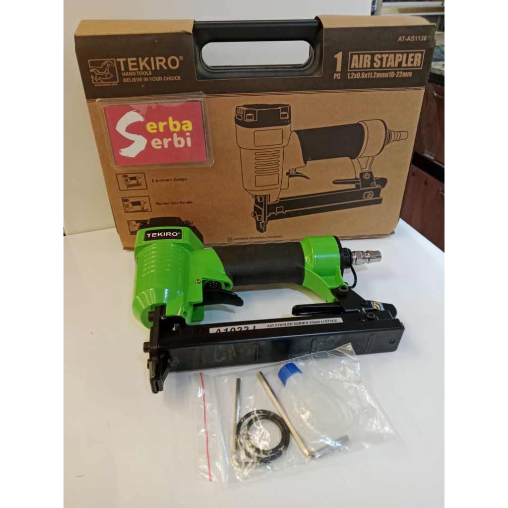 

-1022J AIR STAPLER TEKIRO-Mesin paku tembak kompressor AS1130