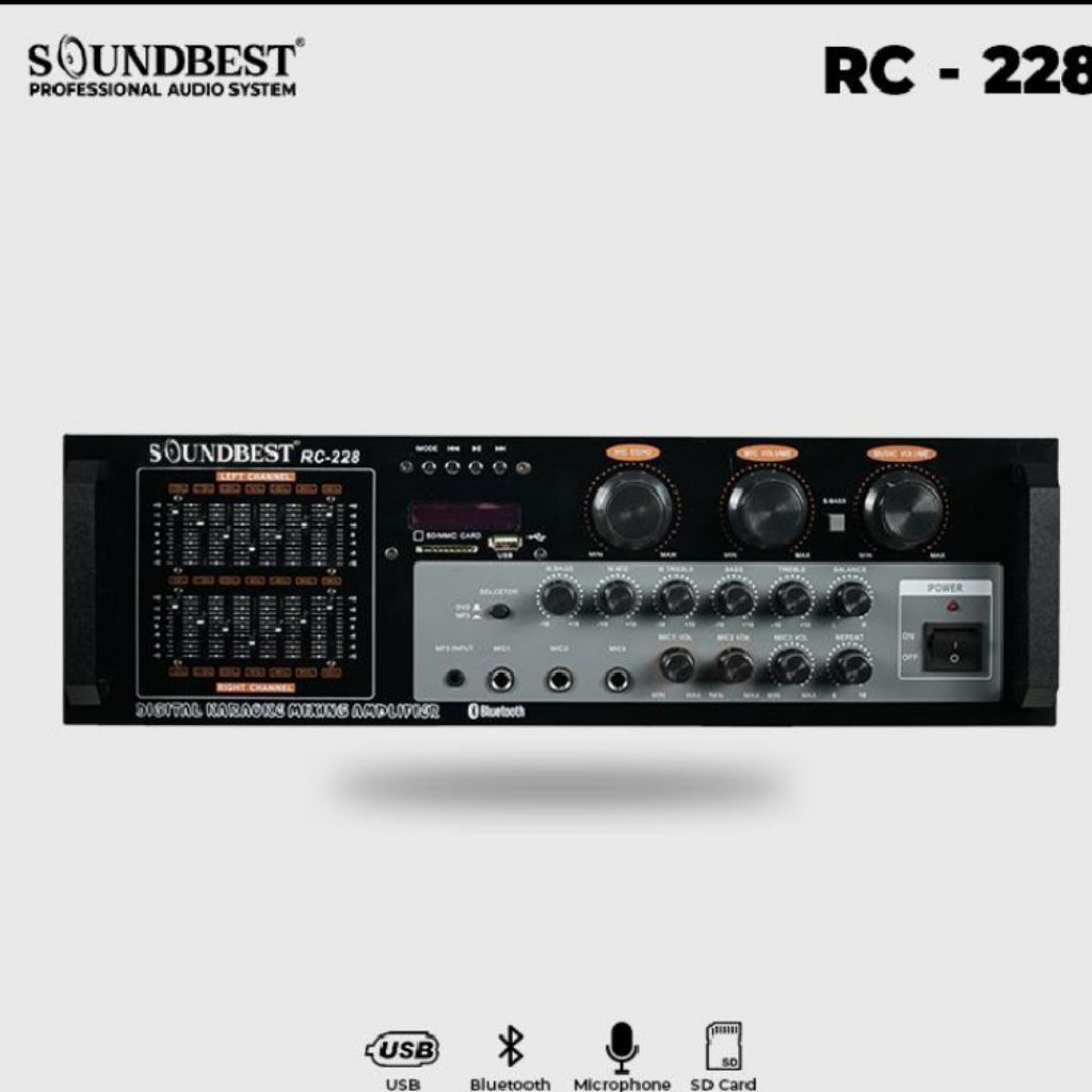 Power amplifier Soundbest RC 228 bluetooth