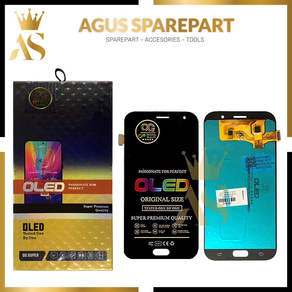 LCD TOUCHSCREEN SAMSUNG A710 / A7 2016 BLACK ORI SIZE OG OLED