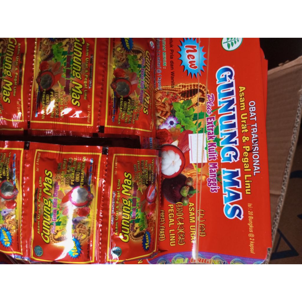 kapsul gunung mas isi 20 sachet