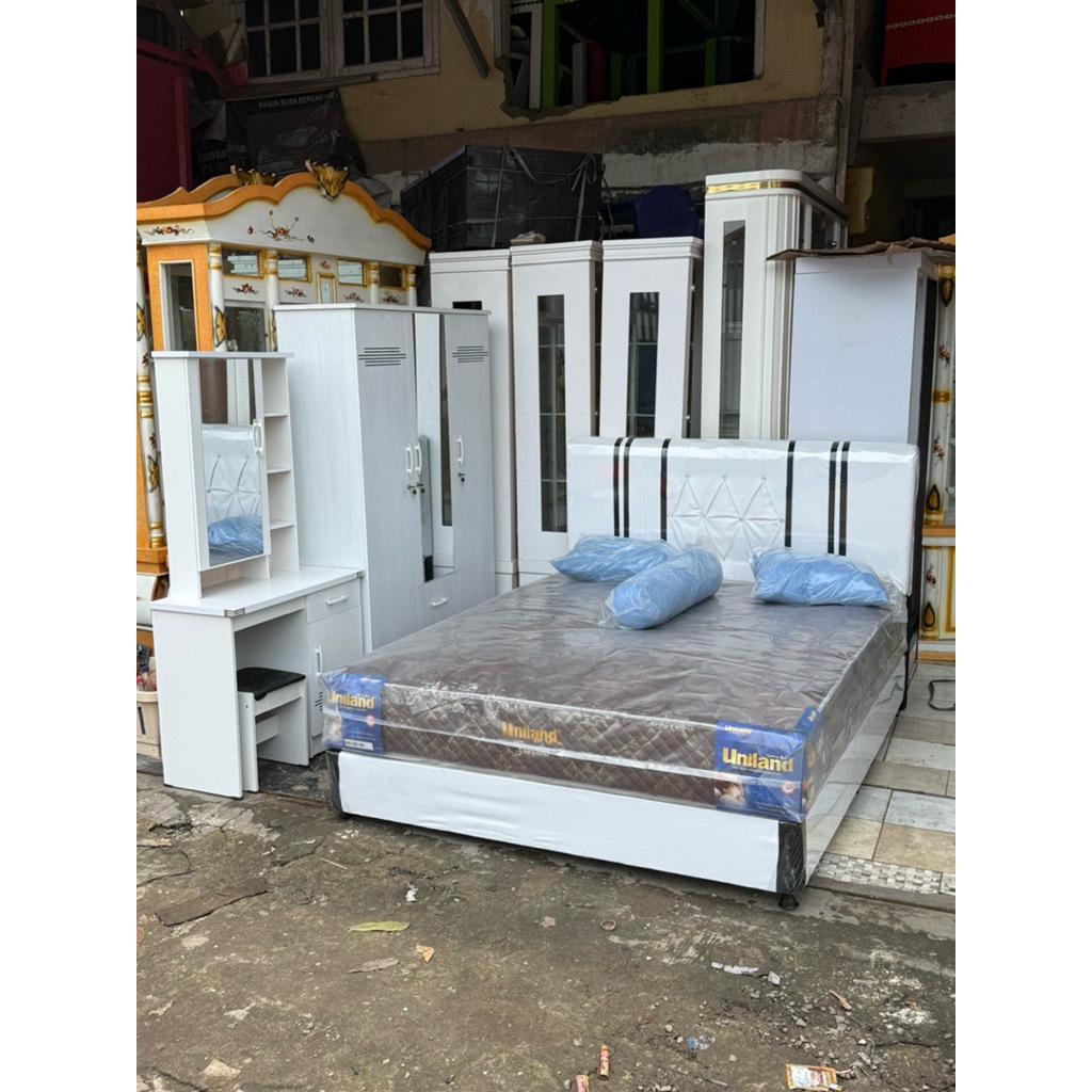 DIVAN STANDAR & KASUR SPRINGBED UNILAND / Paket Lamaran