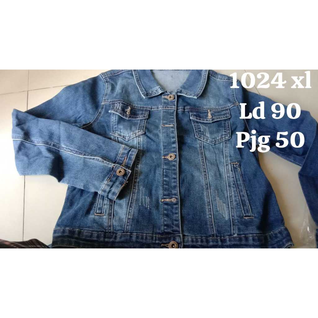 Butikbox 1024 Jaket jeans Atasan Wanita