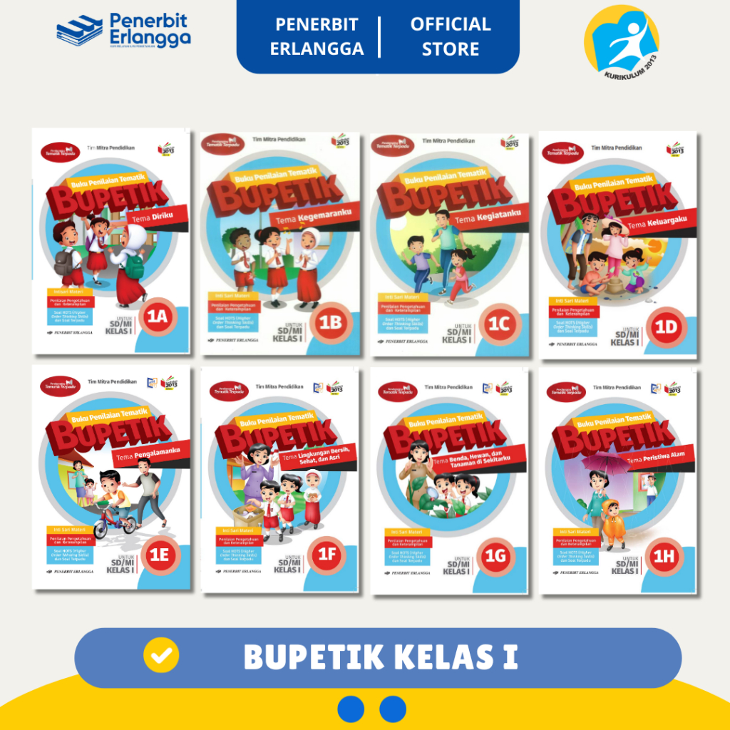 [Erlangga Official] Bupetik Sd/Mi Kelas 1a 1b 1c 1d 1e 1f 1g 1h - Kurikulum 2013 Revisi
