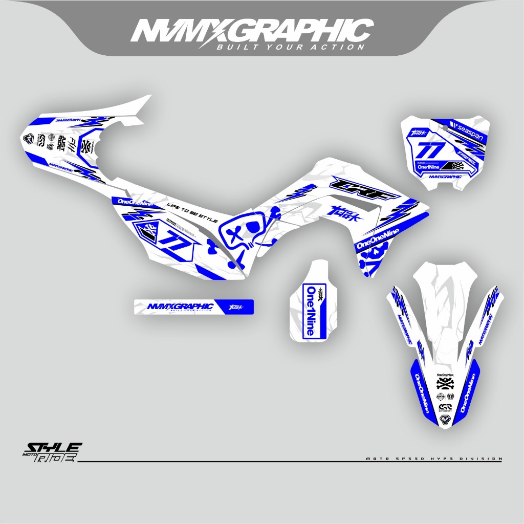 Sticker Decal CRF Full Body – Custom Warna & Desain