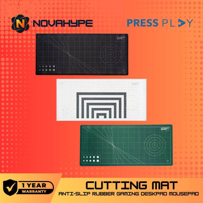 Press Play CUTTING MAT Gaming Mousepad Deskmat / Desk Mat by PressPlay