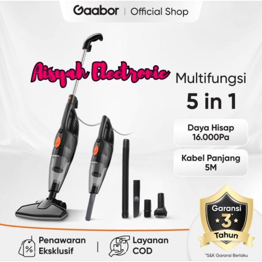 PROMO VACUM CLEANER GAABOR GVCW-M15A GARANSI 3 TAHUN